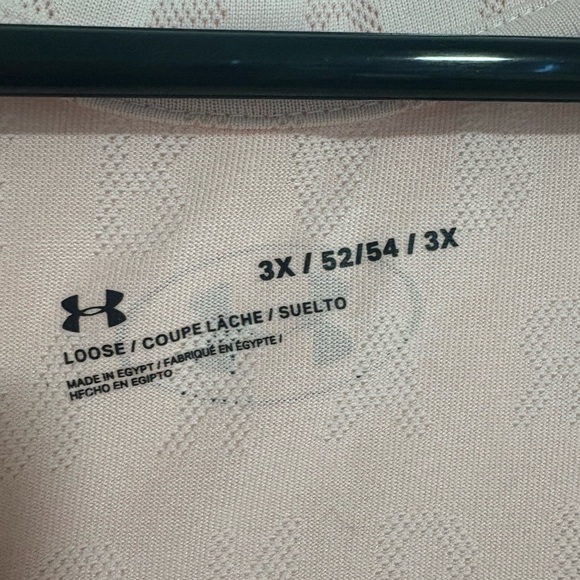 Under Armour Pink Loose Fit Racerback Athletic Perforated Tank Top Plus Size 3XL - Picture 3 of 8